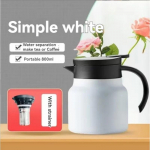 1L isolatsiooniga veekeetja pudel vesi roostevabast terasest roostekindel kohvitee piimajoogi jaoks termopott termos lekkekindel must