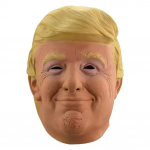 Naljakas Trumpi mask Realistlik president Lateksist peakate Halloweeni peo Kuulsuse Cosplay kost&uuml;&uuml;mi rekvisiidid Kollane parukas Peakate Mask