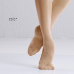 T&uuml;drukute valged tantsusukkp&uuml;ksid &ndash; kevad/s&uuml;gis stiil iseseisva kolmnurkse jalgevahega 60D Summer Dance Socks, L(120CM-140CM)