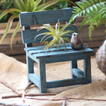 Mini puidust taburet nukuriiul k&auml;sit&ouml;&ouml;ks ja koduseks kasutamiseks, aiataimede alus Square Stool