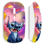 Souris - Maniacase - Stitch - Sans Fil - Blanc - Nano cl&eacute; USB wifi