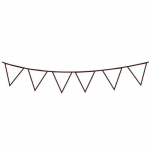 Tampon en bois - Fanions simples 7,2 x 3,2 cm