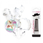 4 D&eacute;coupoirs &agrave; biscuits Sir&egrave;ne + Stylo de gla&ccedil;age noir