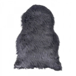 Peau d'agneau artificielle grise 50 x 85 cm