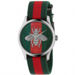 Gucci YA1264148 G-Timeless Bee kangast rihmaga meeste k&auml;ekell 38