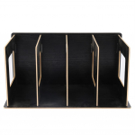 Puidust DIY lauaarvuti raamaturiiul Raamatud DVD-ajakirjade hoidik &otilde;pilastele, lapsed, t&auml;iskasvanud #01 must