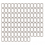 100 tk metallist ruudukujulised pandlad, ristk&uuml;likukujuline metallist r&otilde;ngas koti ja rahakoti jaoks. DIY &otilde;mblusriistvara k&auml;sit&ouml;&ouml;