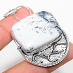 Dendrite Opal Handmade 925 Sterling Silver Jewelry Pendant 2.44 e5s78