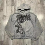 Hoodie Dressipluus Vintage Pattern Print Vintage Gothic Clothing R&otilde;ivad 2XL