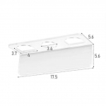 Akr&uuml;&uuml;list kammihoidja Korraldaja hoiuriiul l&auml;bipaistev l&auml;bipaistev seinale kinnitatav juuksehari nagi vannitoatarvikud koduriiulid 1PCS