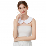 Prantsuse stiilis naiste toateenija eemaldatav kunstlik valekrae, magus pitsiline n&ouml;&ouml;p, pools&auml;rgi kaelakee kaelakee, mini pont&scaron;o