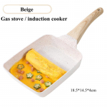 Ruudukujuline Tamagoyaki mittenakkuva pann Maifan Stone Omlett Pannkook Munarull Kastrul keedupotid K&ouml;&ouml;gin&otilde;ud K&ouml;&ouml;gin&otilde;ud