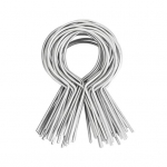 100 tk tsingitud aia traatsideme klambreid Lihtne paigaldus Usaldusv&auml;&auml;rsed metallist aiaposti klambrid DIY entusiastidele B 100pcs