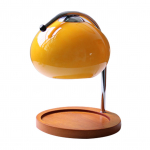Aroomivaha sulatamise lamp Retro puidust hoiualus Klaasist k&uuml;&uuml;nlasoojendi lamp Magamistoa voodi k&otilde;rvale meeleoluvalgus oranž