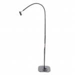 Ripsmepikenduste liimi lamp 5 heleduse reguleerimine k&otilde;rguse reguleeritav painduv luigekael ripsmete kuivatamise LED-valgus must