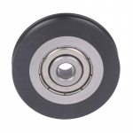6 * 39 * 8 mm U-soonega &uuml;le joone ratta kummiga kaetud plastist nailonist laagrirull