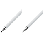 Mugava k&auml;epidemega mahtuvuslik pliiats T&auml;pne ja praktiline mobiiltelefoni tahvelarvuti pliiats 2pcs valge