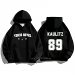 Tokio Hotel Unisex puuvillane kapuuts, Kaulitz, mood fliisist luksuslik kapuutsiga dressipluus tavaline talvine s&uuml;gistr&uuml;kk meeste naiste pullover S
