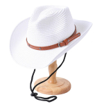 Suvine kauboikaabu naistele meestele v&auml;ljas kokkupandav reis UV-kaitse rannak&uuml;bar Panama dž&auml;ssk&uuml;barad One Size valge