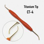 1 pc Titanium Tip Composite Resin Filling Spatula Silicone Handle Dental Aesthetic Restoration Resin Filler Tool 1 pc CT-4 Titanium