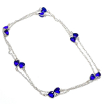 London Blue Topaz handmade 925 Sterling Silver Jewelry Necklace 36 M2l83