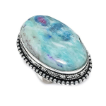 Ruby Fuchsite Handmade 925 Sterling Silver Jewelry Ring Size 6 w0c73