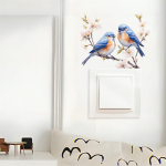 V&auml;rvitud oksad Lind Magamistuba Elutoa l&uuml;liti Kleebi Kodukaunistus Kaunista seinakleebised Isekleepuvad kleebised