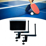 Pingpong Net with Clamps Table Tennis Clamp Post Set Nonslip Easy Setup Screw on Brackets for