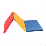 Exercise Mat with Carrying Handles Three Fold for Women Nonslip Easy to Carry Foldable Pad