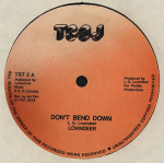 12-tolline plaat LLOYD LOVINDEER - Don't Bend Down TST2 TSOJ 1987 UK Reggae, Ska & Dub Kasutatud
