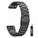Metallist rihm Garmin Fenix ​​8 FE 7 7X Pro 6 6X Plus roostevabast terasest rihm Garmin Enduro 3 Tactix QuickFit 22/26 mm kellarihma jaoks 26mm
