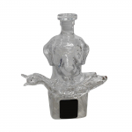 Interesting hound holding a animals wine bottle, interesting home art decoration wine utensils One Size