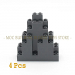 MOC Telliskivi Kivi Kolmnurkne Alpinarium Kivi Seina Plaat Barbakan Vall M&auml;gi Ehitusklots DIY Valgusta &Uuml;hilduv M&auml;nguasjaga