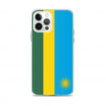 Coque iPhone - Mitmev&auml;rviline - Drapeau Rwanda - Supp - Silikoon - Disain Vertikaalne
