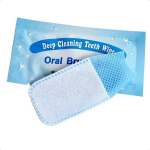 100 pcs Disposable Textured Deep Cleaning Teeth Wipes Finger Brush Teeth Wipes Oral Brush Finger Brush Ups Clean Wipes 100pcs United States