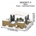 S&otilde;jaline seeria MOC klots Moodne s&otilde;japidamine II maailmas&otilde;da Kindlustused Tegevusfiguur S&otilde;jad Mudel Ehitusklotsid Laste M&auml;nguasjad Lastele Kingitus