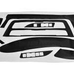 S&uuml;sinikkiust Salongi Decal Sisekujunduse Pakett Raadio Keskuks Ukse jaoks BMW 3. seeriale F30 F31