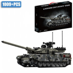 S&otilde;jav&auml;e II maailmas&otilde;ja MOC Leopard 2A7 armee peamine lahingutank s&otilde;durid ehitusklotsid tellised M1 T90M tankikomplekt lastele poistele kingitused