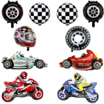 10 tk v&otilde;idus&otilde;iduauto fooliumist &otilde;hupallid S&uuml;nnip&auml;evakaunistused Baby Shower'ile