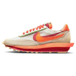 sacai x Clot x Nike LDWaffle Net Orange Blaze Unisex tossud S&uuml;gavpunane Roheline Oa DH1347-100 42.5