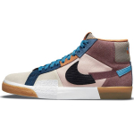 Nike Zoom Blazer Mid Premium SB Mosaiikpakett - Tume veinipunane Unisex tossud Mitmev&auml;rviline Roosa-Oxford Ka&scaron;miir DA8854-600 36