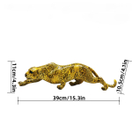 Gepardi kuju Kodu kaunistus Leopardi skulptuur Vaik Istuv pantri figuur Laua kaunistus Kodu kontori kaunistus leopardimustriline v&auml;rv