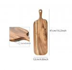 Puidust l&otilde;ikelaud k&auml;epidemega K&ouml;&ouml;gi majapidamistarbed Serveerimislaud Puidust juustulaud Charcuterie laud leiva, puuviljade jaoks