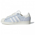 Adidas Originals Superstar Mugavad l&ouml;&ouml;gisummutavad vastupidavad madalad tossud Naiste tossud Valge Sinine IE3037 38