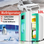 10L Kaasaskantav Mini K&uuml;lmik 12V/220V Auto Matkamine Kodu K&uuml;lmik Jahuti/Soojendi Kaasaskantav K&auml;epide Madala M&uuml;ratasemega S&uuml;gavk&uuml;lmik
