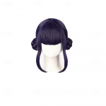 Deemonik&uuml;ttide Kost&uuml;&uuml;m Zoey Cosplay Parukas Anime Parukad Pikk Sirge Juuste Aksessuaar Naistele dark purple-20inches
