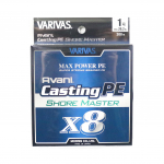 Varivas PE Line Shore Master Max Power X8 200m PE 1 20,2 lb (4960) valge