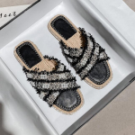 Suurused 42 43 Naiste Ristrihmalised Lamedad Sandaalid Slip-On P&auml;rlitega Tuttidega Kanepist Tald Kalamehe Sandaalid Vabaaja V&auml;litingimustesse Naiste Kingad 40