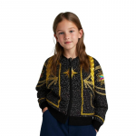 Oranž Must Rumi Tr&uuml;kiga Jakk Lastele T&uuml;drukutele Anime Joonisfilm K-POP Pikkade Varrukatega Mantel 130cm must