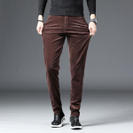 S&uuml;gis- ja talv Hongkongi stiilis uued velvetist meeste vabaaja p&uuml;ksid Korea versioon Slim Fit sirge toruga rohelised paksud p&uuml;ksid 38